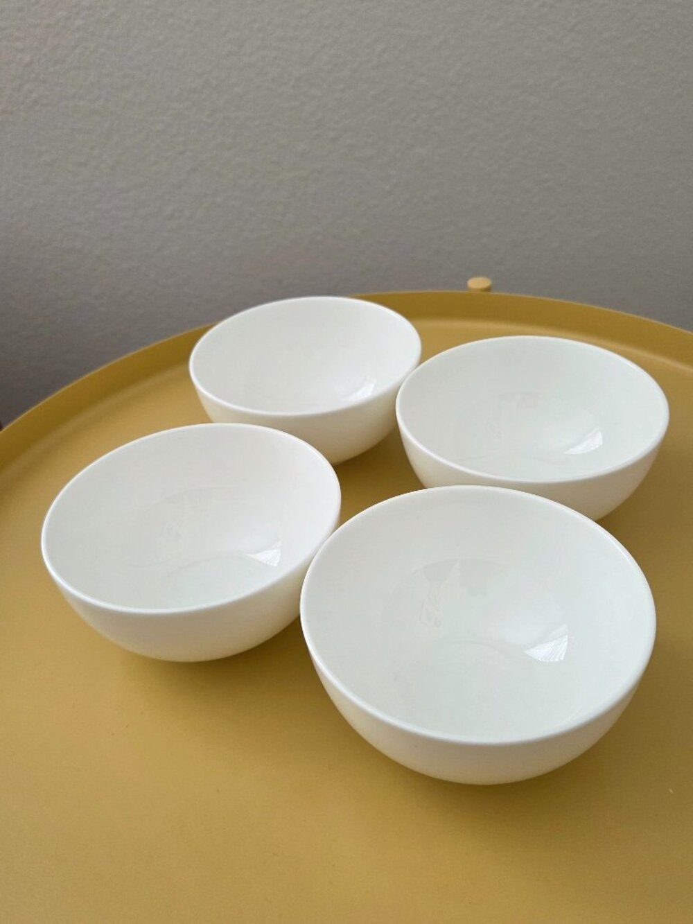 Mikasa Lausanne White Bone China Dessert Fruit Sauce 4.5" Bowls